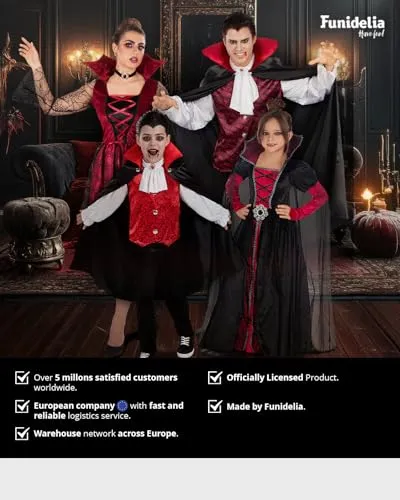 Funidelia Vampira Sacerdotessa costume S nero