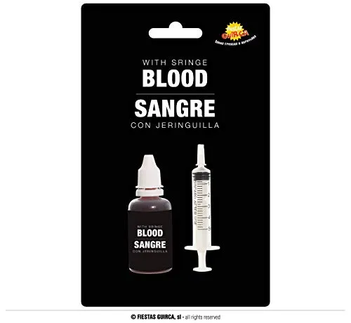 Guirca Sangue con Siringa Sangue Finto per Halloween