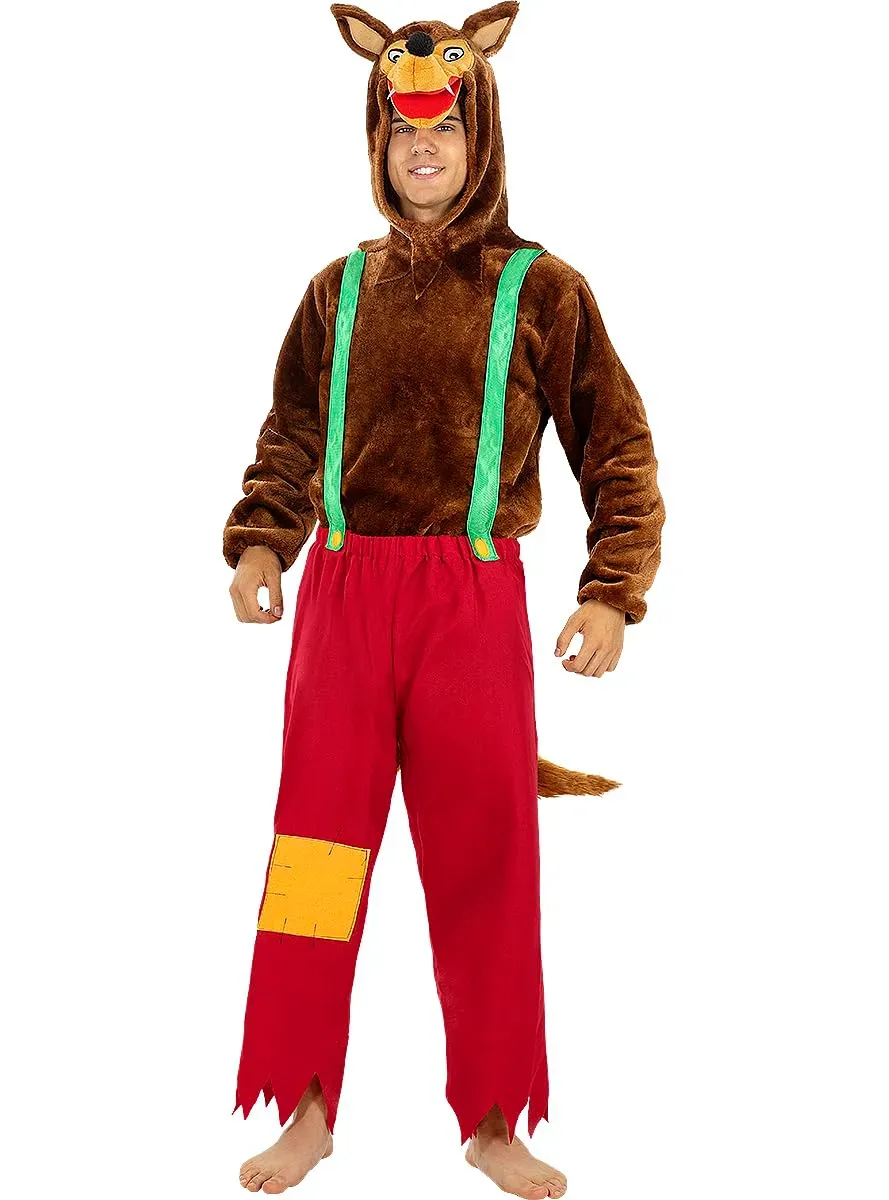 Funidelia Lupo Feroce costume adulto marrone peloso