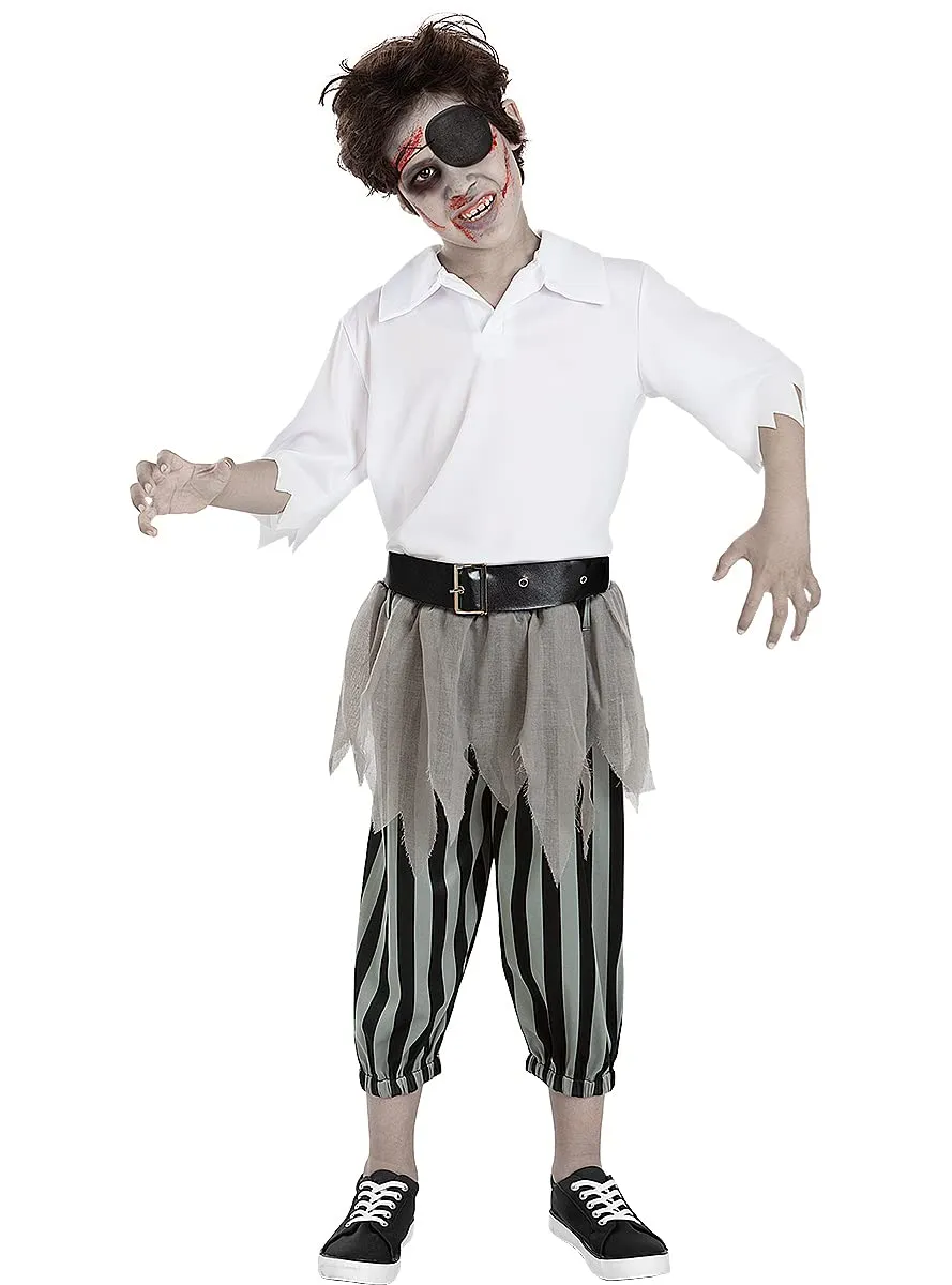 Funidelia Pirata Zombie costume bambino nero horror