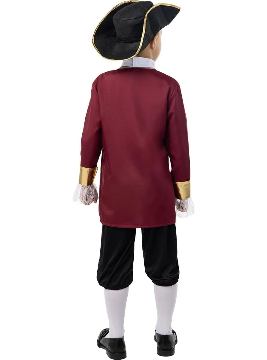 Funidelia Capitan Uncino costume bambino 3-4 anni rosso