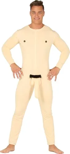 Fiestas Guirca Costume Uomo Nudo Tuta L 52-54 beige