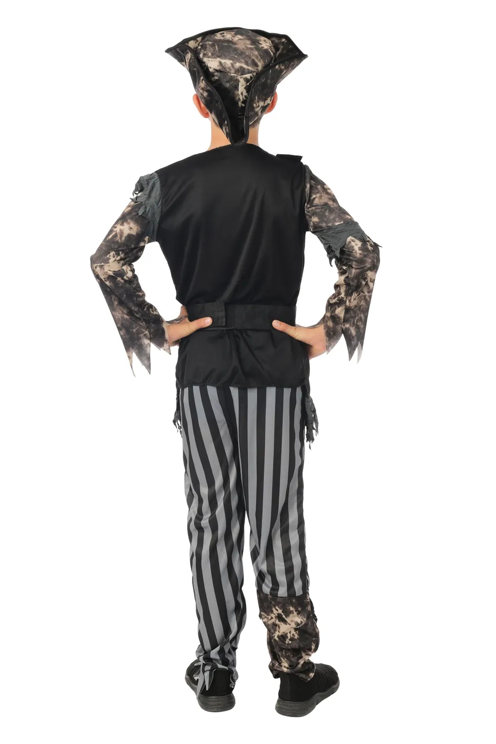 P'tit Clown costume pirata scheletro bambino con cappello