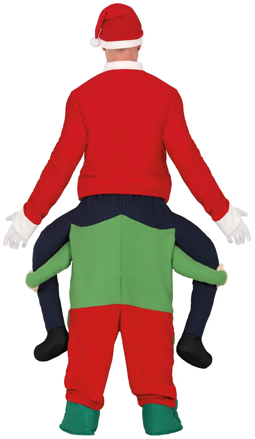 Fiestas Guirca costume elfo natalizio uomo 3 pezzi rosso