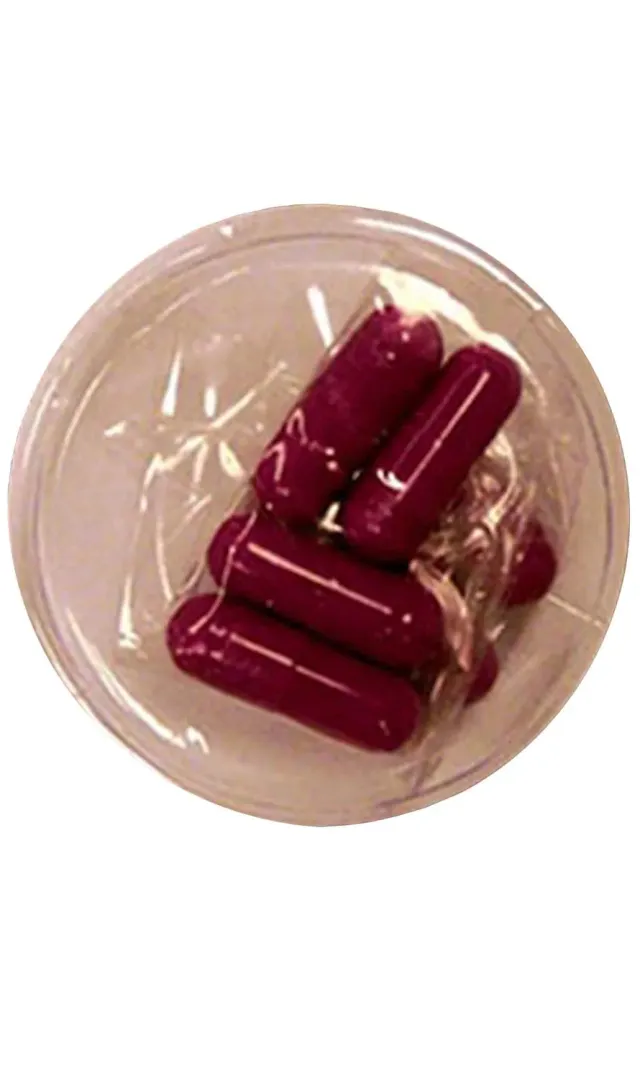 Guirca capsula sangue finto trucco rosso Halloween