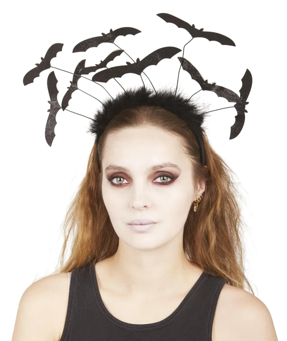 P'tit Clown Cerchietto Pipistrelli Nero Halloween Adulto