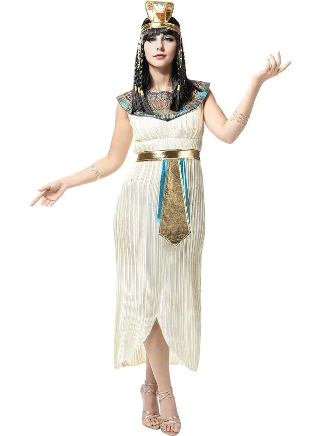 Funidelia Cleopatra Elegante costume donna S bianco
