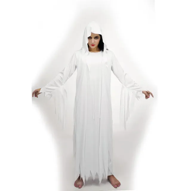 SEA HARE Ghouls fantasma bianco costume adulto con cappuccio