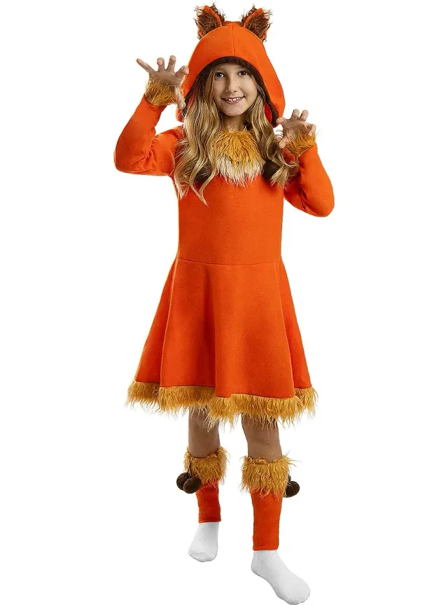 Funidelia Costume da volpe bambina 7-9 anni multicolore