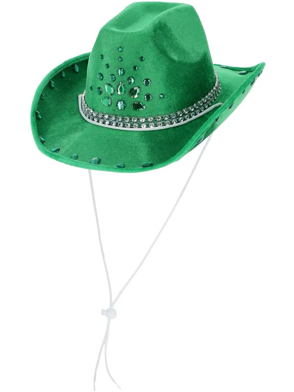 Smiffys Cappello Cowboy Verde Strass Adulto