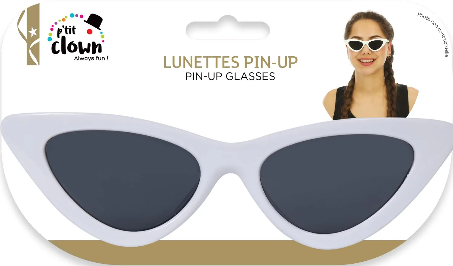 P'tit Clown 23815 occhiali pin-up carnevale
