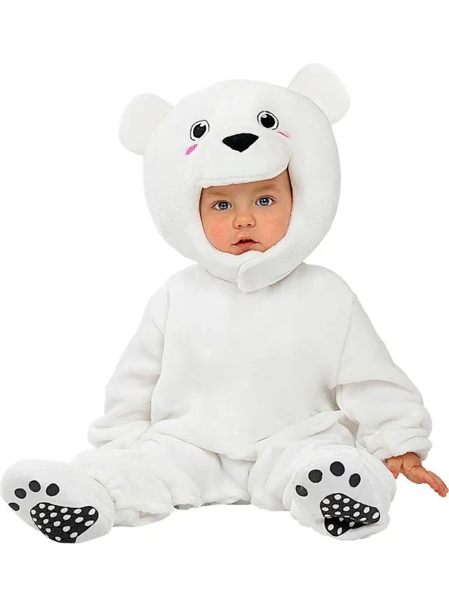Funidelia Orso Polare Costume Neonato Bianco Morbido