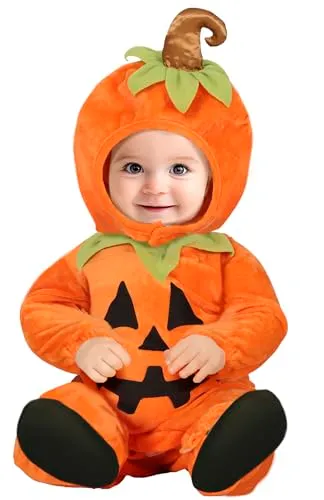 Guirca Zucca Costume Neonato Tuta Arancione 18-24 Mesi