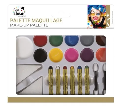 P'tit Clown Tavolozza Trucco 91012 multicolore viso