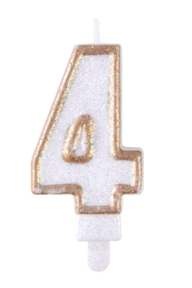 P'tit Clown 21194 candela numero 4 oro per torta