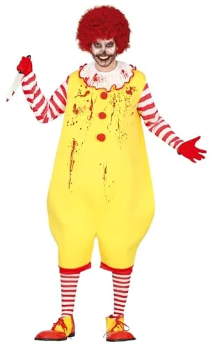 Fiestas Guirca Mr. Mckiller costume clown uomo horror