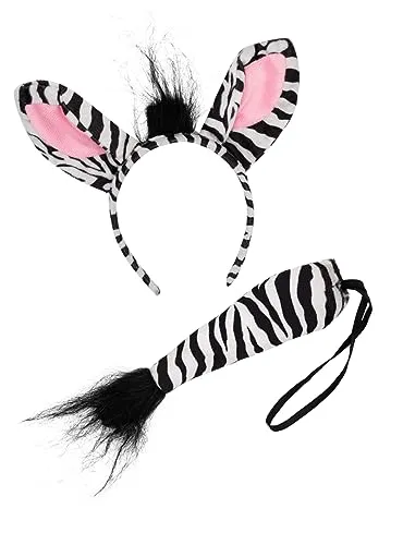 Funidelia Zebra kit accessori nero adulto