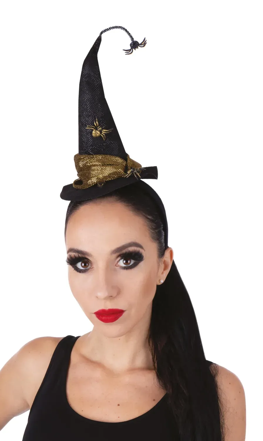 P'tit Clown 23015 cerchietto cappello ragno nero oro