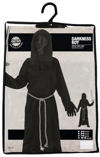 Fiestas Guirca Grim Reaper costume bambino 7-9 anni nero