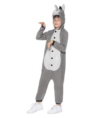 Funidelia asino costume onesie bambino 10-12 anni grigio