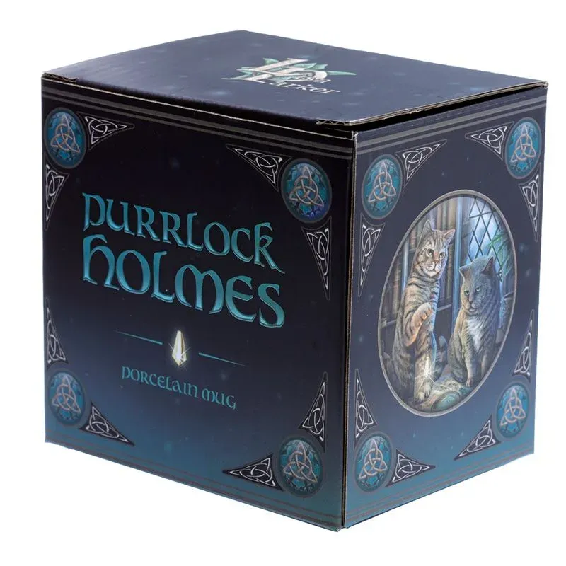 La Bottega di Merlino Purrlock Holmes Tazza 300 ml porcellana gatti
