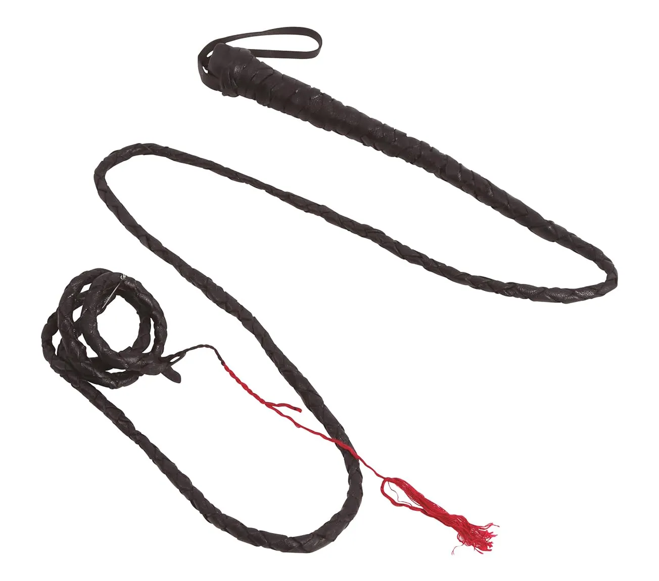 Fiestas Guirca Frusta Costume 180 cm Similpelle Nera