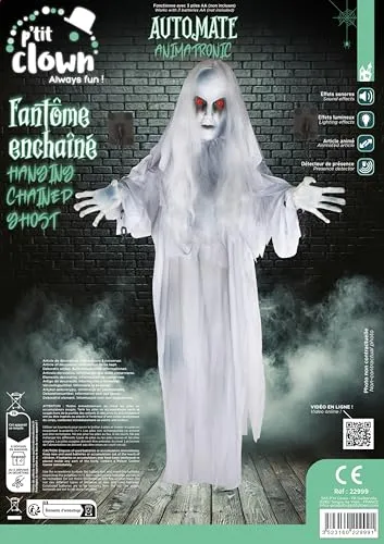 P'tit Clown fantasma incatenato decorazione Halloween 130 cm