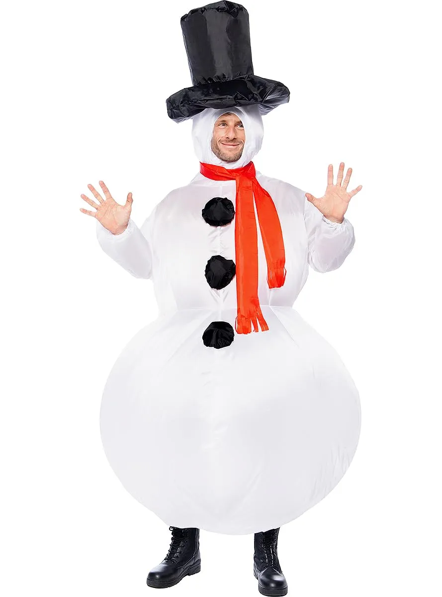 Funidelia costume pupazzo neve gonfiabile taglia unica