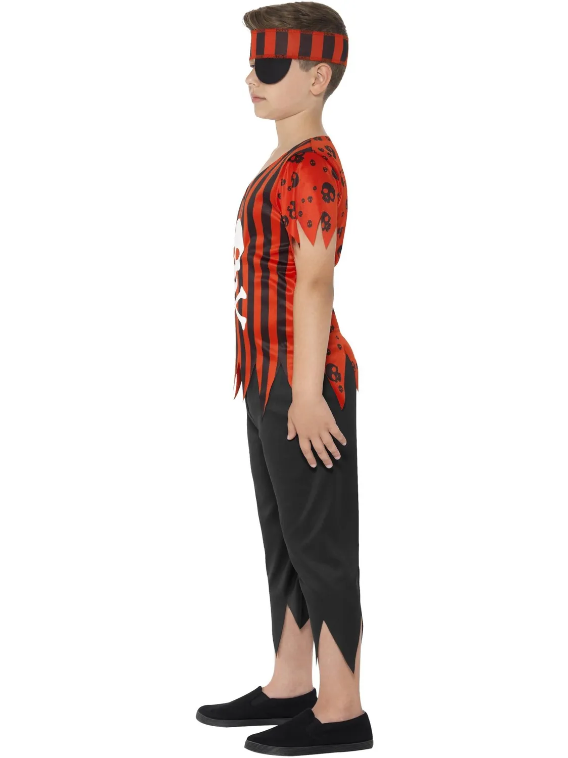 Smiffys Jolly Roger costume pirata bambino rosso 10-12 anni