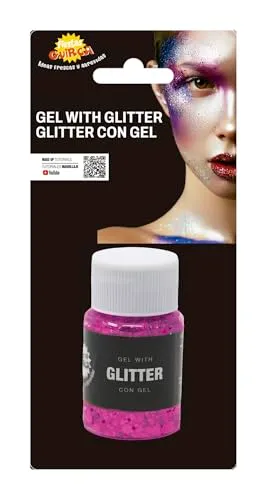 Fiestas Guirca Gel Fucsia Glitter Flacone Trucco Brillante