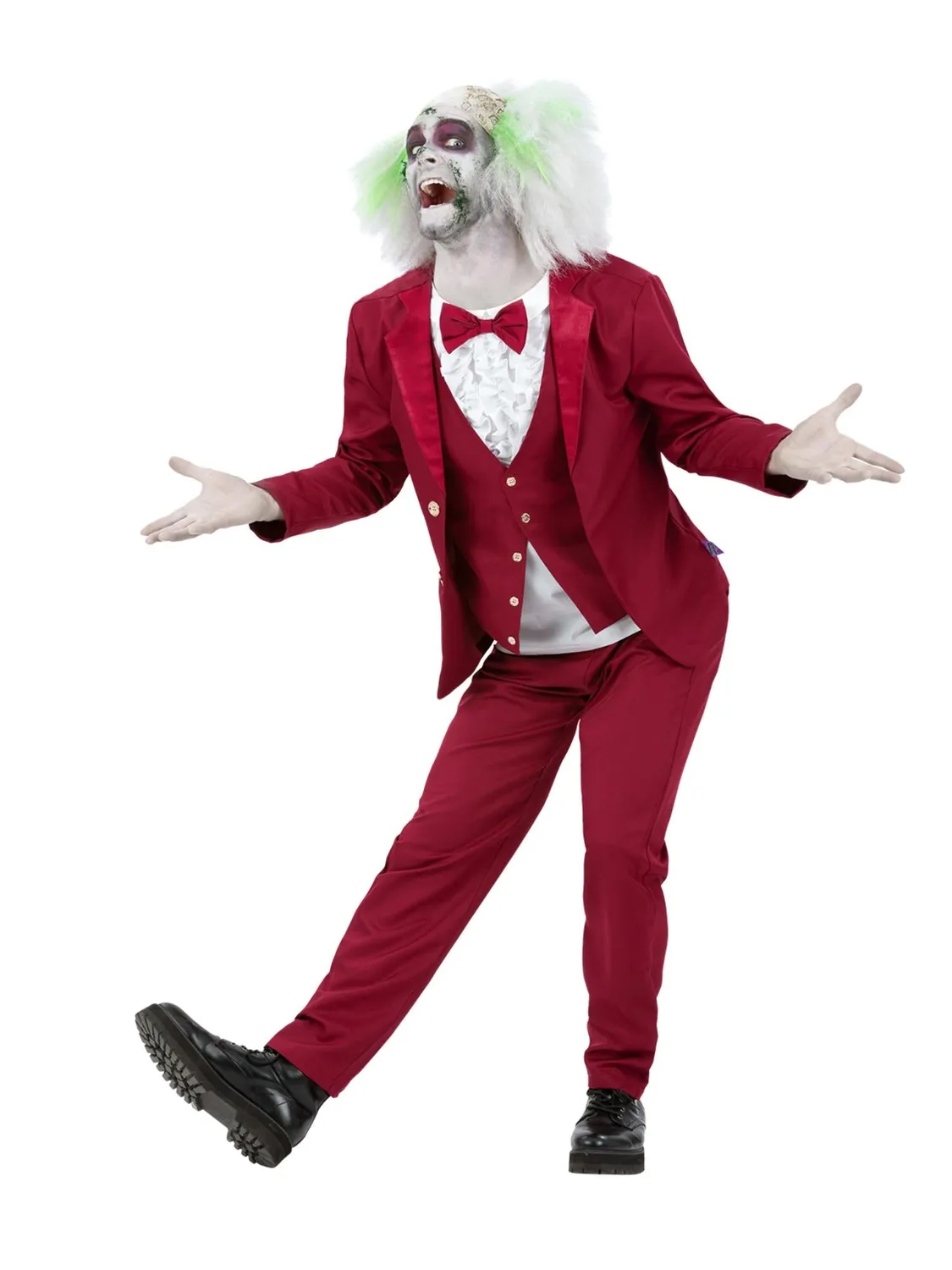 Smiffys Costume Sposo Beetlejuice Adulto Rosso