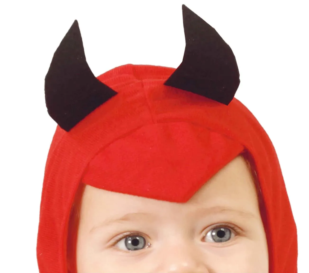 Guirca Costume Diavolo Bambino 18-24 Mesi Tuta Rossa Ali Nere