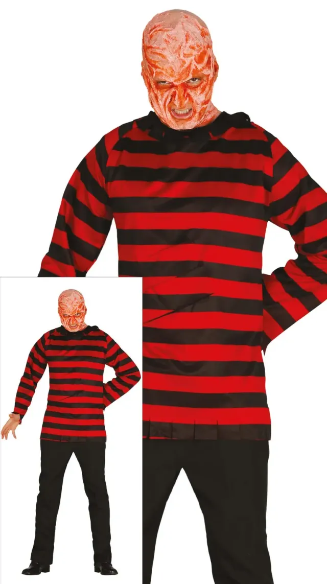 Guirca Mr. Scissors camicia costume L nero rosso