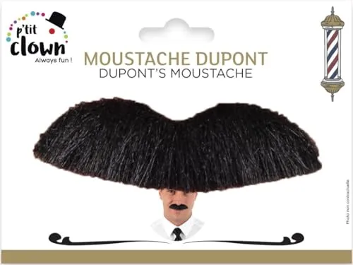 P'tit Clown Baffi Dupont accessorio costume neri adesivi