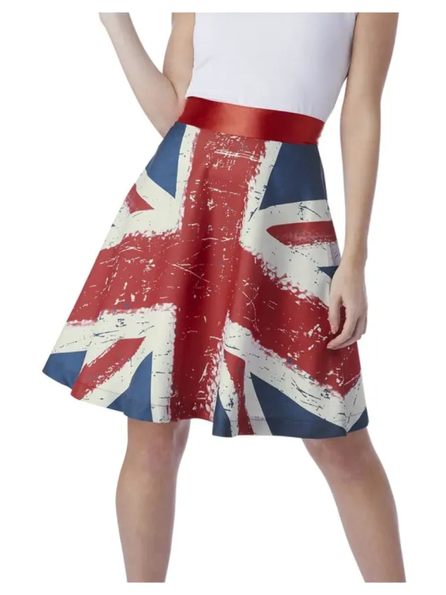 Smiffys Union Jack gonna donna bandiera inglese taglia S