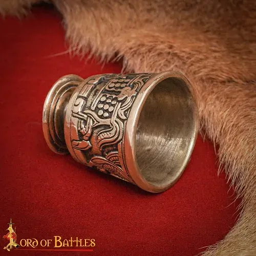 La Bottega di Merlino Coppa rituale bronzo inciso 30 ml XII secolo