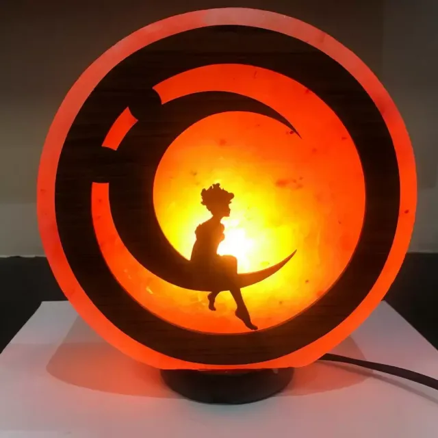 La Bottega di Merlino Lampada sale Ragazza sulla Luna USB LED