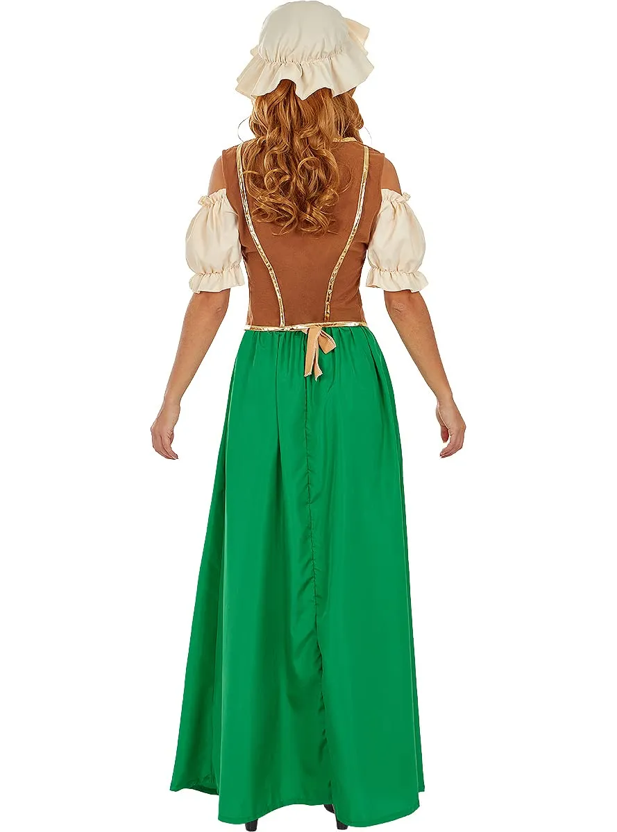 Funidelia Locandiera Medievale Costume Donna Marrone XS