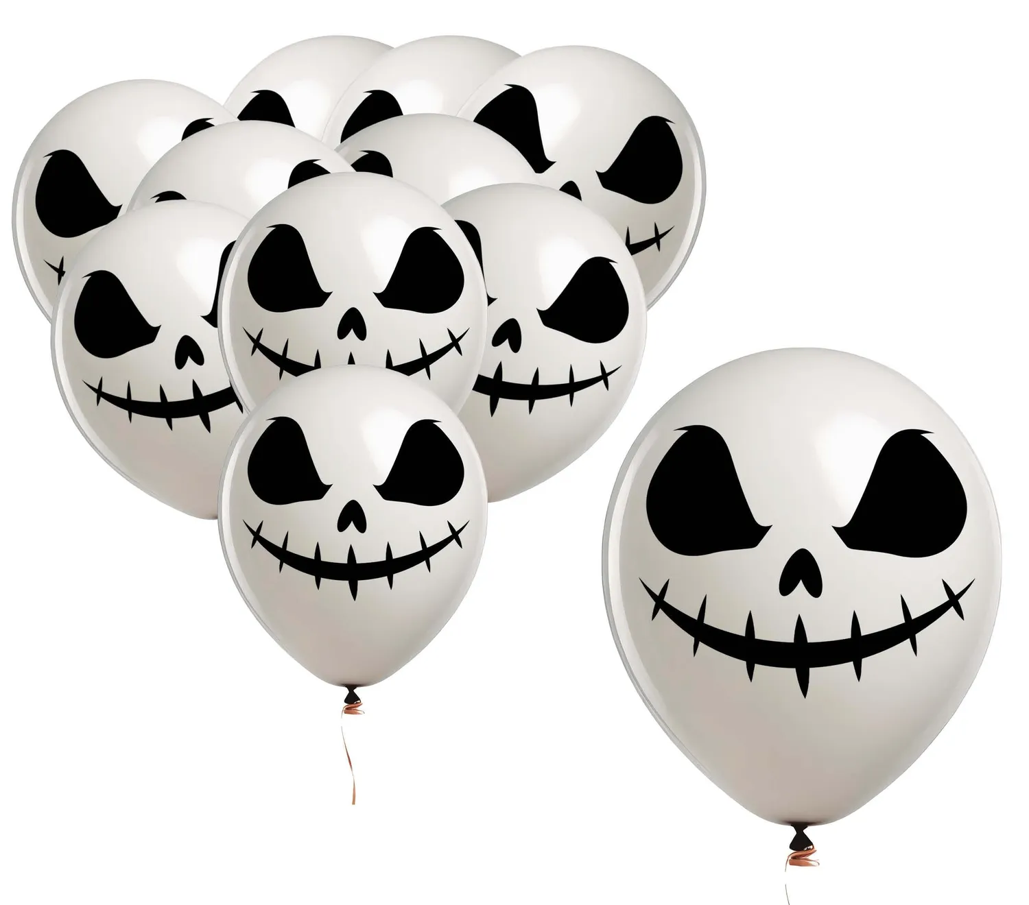 Guirca Halloween palloncini zucca nera 10 pezzi lattice