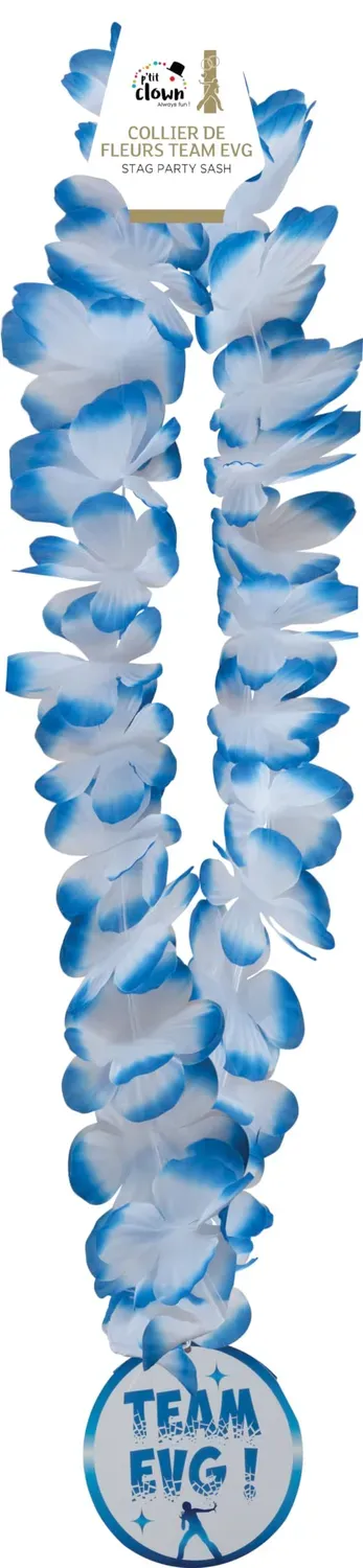 P'tit Clown 52009 collana fiori Team EVG blu
