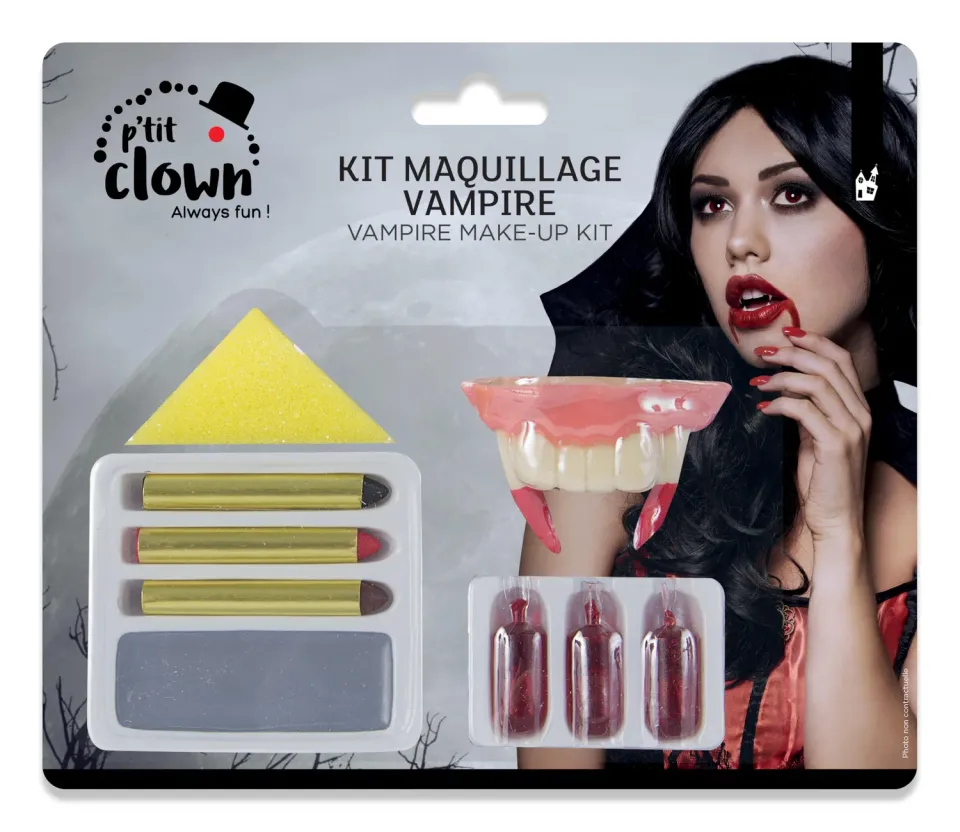 P'tit Clown Kit Trucco Vampiro Halloween