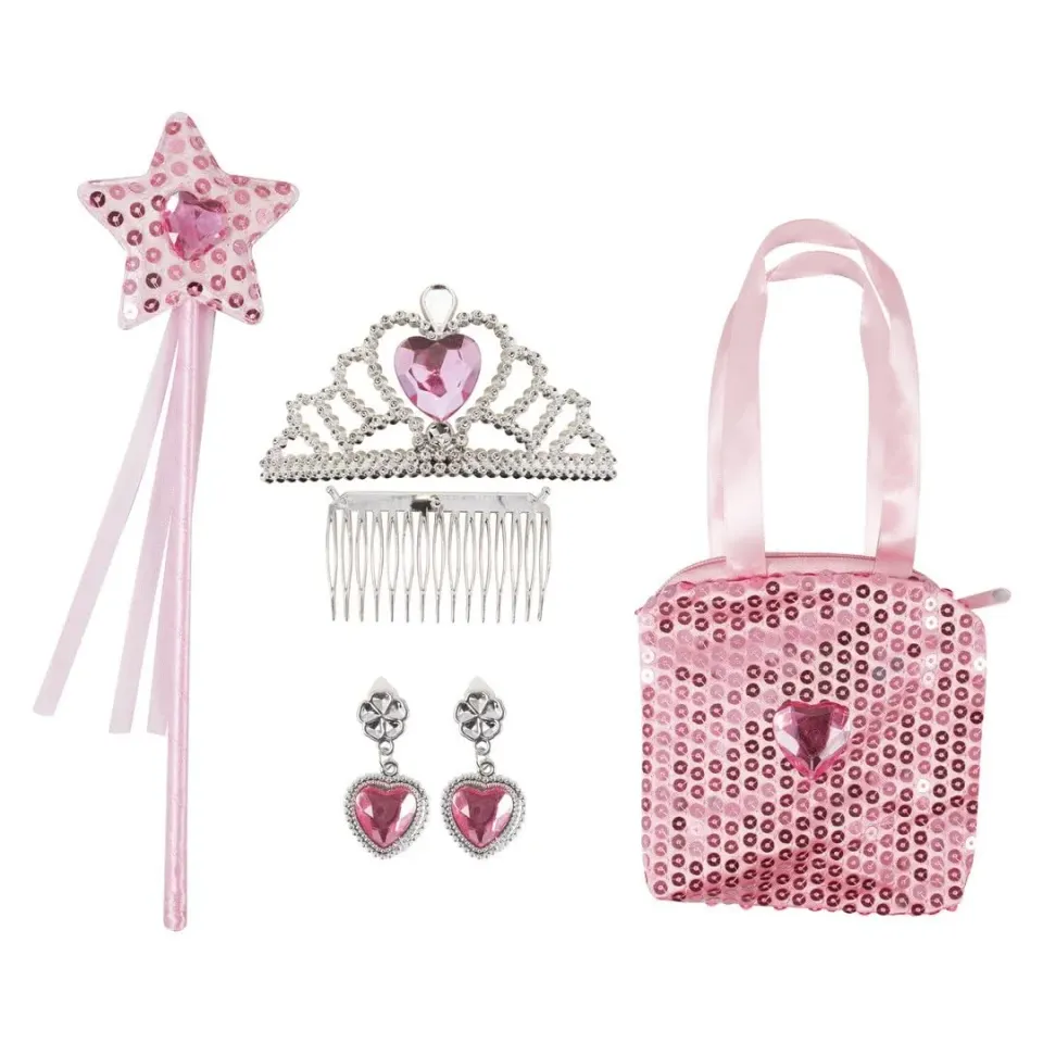 P'tit Clown 80221 Cofanetto Principessa Rosa Bambina Accessori