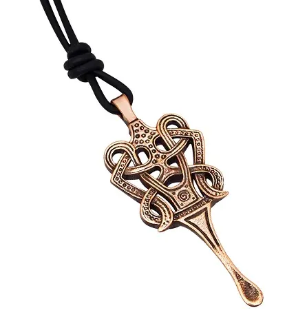 La Bottega di Merlino Collana Cucchiaio collana bronzo nodo celtico