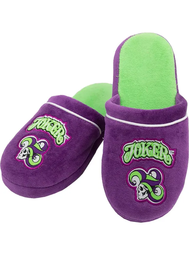 Funidelia Joker pantofole uomo 42-45 verde DC Comics