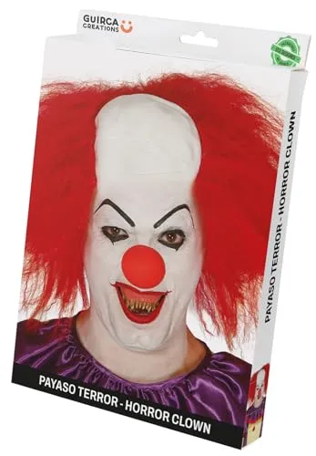Fiestas Guirca Calva Clown Rossa lattice taglia unica