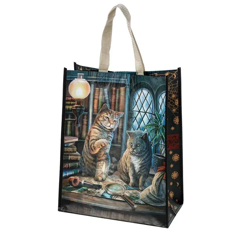 La Bottega di Merlino Purrlock Holmes borsa shopper gatti