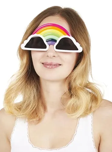 P'tit Clown re66674 Occhiali Arcobaleno per Feste Pride