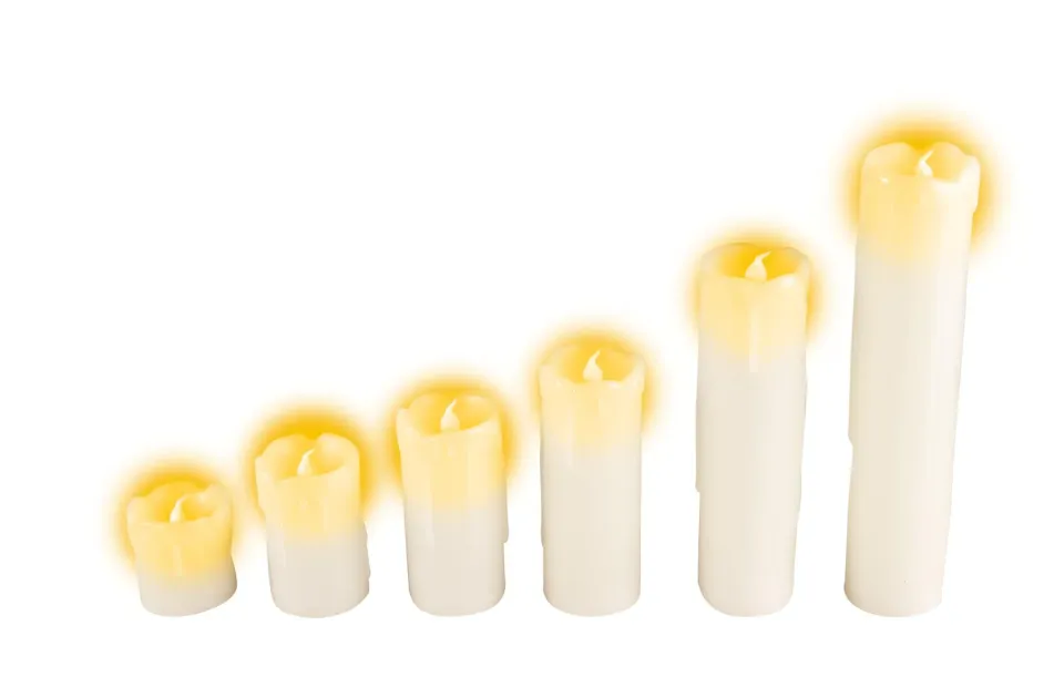 P'tit Clown Candele LED Effetto Cera Set 6 Pezzi Halloween