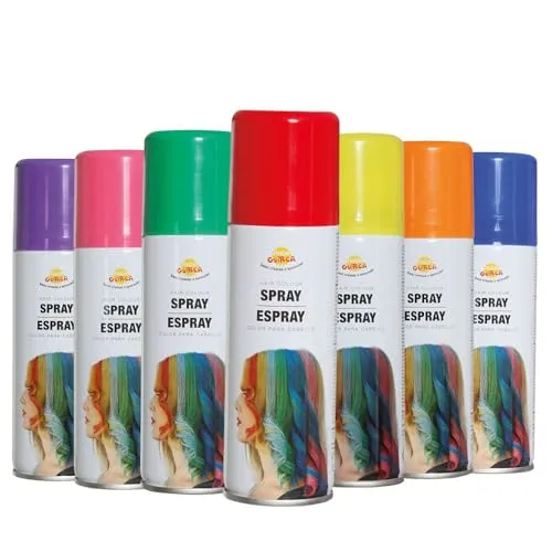 Fiestas Guirca Spray Oro Lacca Capelli 125 ml Multicolore