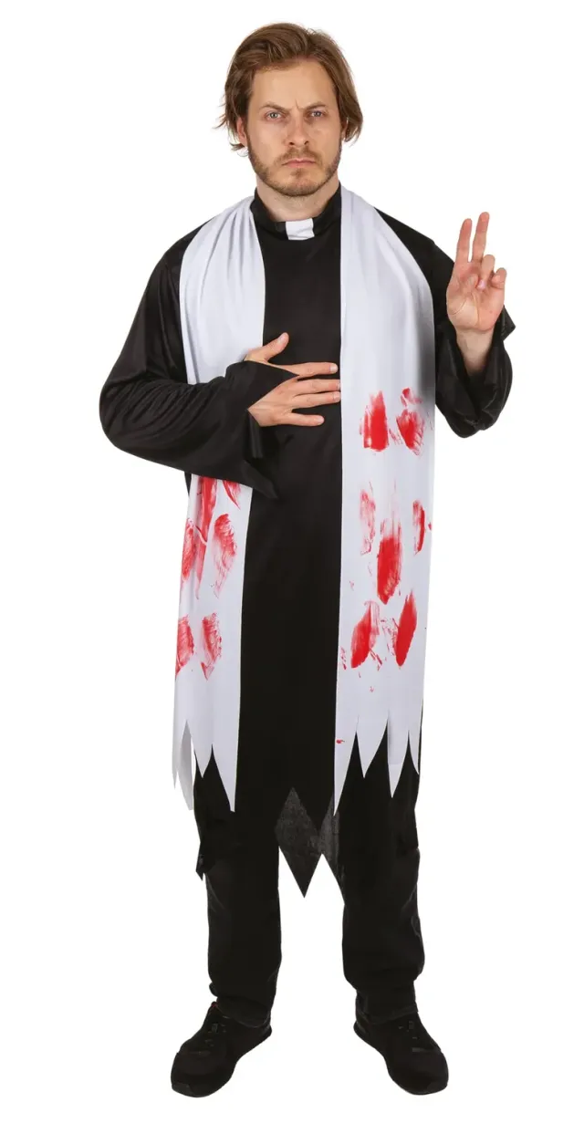 P'tit Clown Re22129 costume sacerdote insanguinato S/M
